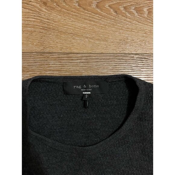 Rag & Bone Mens Gray Long Sleeve Knit Pullover Sweatshirt Size Large - Picture 3 of 3